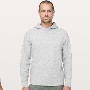 Lululemon At Ease Hoodie Heathered Melody Light Grey / Black - S